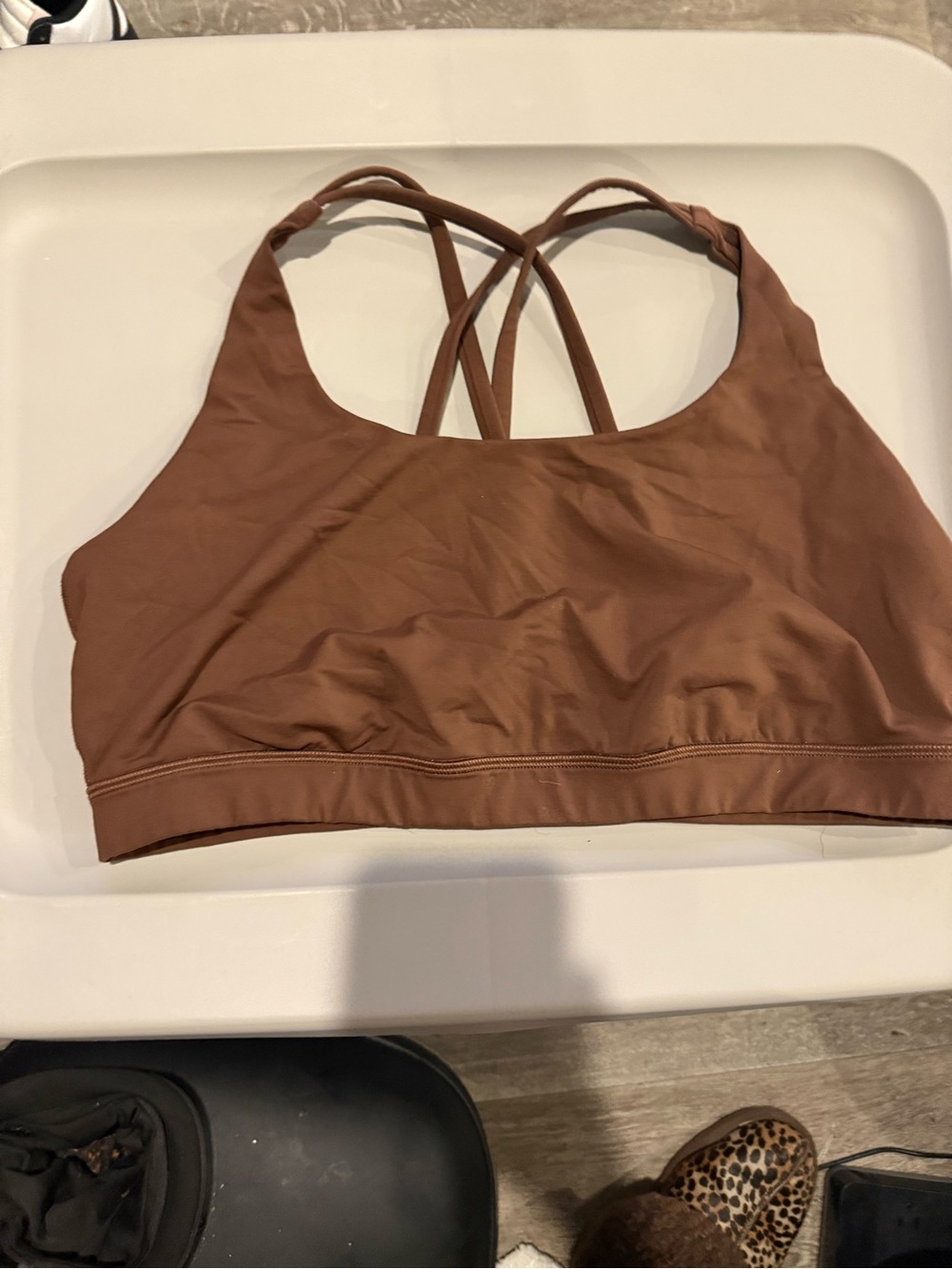 lululemon Energy Bra - Java Brown - Picture 2 of 2